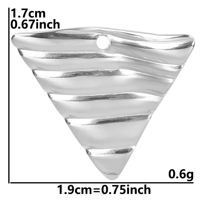 6pcs Rectangle Star Bulk Charms For Jewelry Making DIY Earrings Accessories Geometric Stainless Steel Charm Pendant Materials
