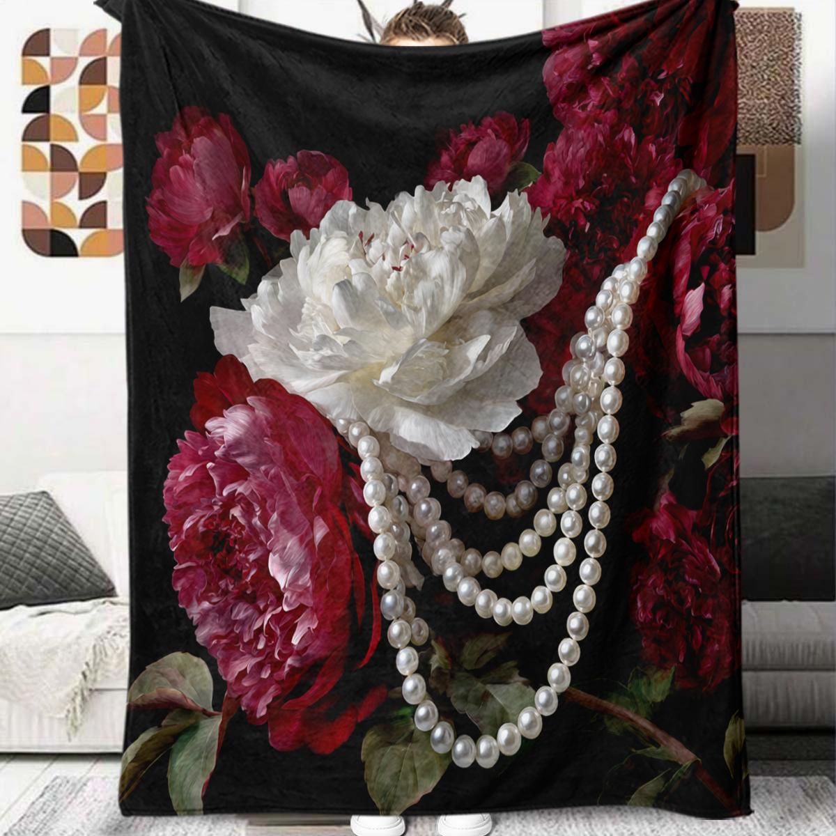 

1Pc Cartoon Print Flannel Blanket, High quality Comfortable for All Seasons, Home Decor, Warmth and Comfort, Perfect for Christmas Birthday Gift 80cm x 120cm