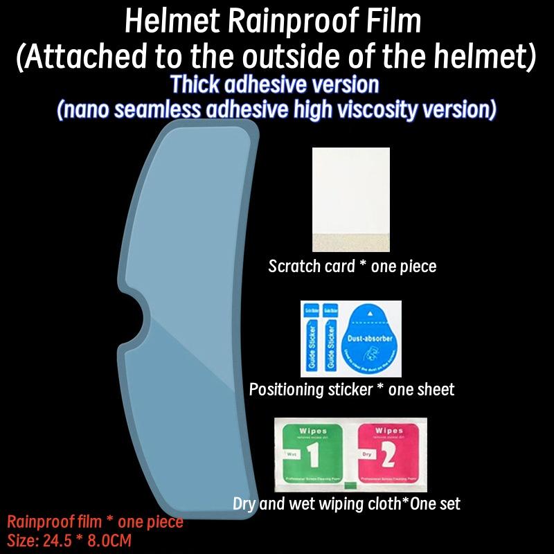 Suitable for Motorcycle Helmets Rainproof Film Anti Fog Film Helmets for Cycling Sun Protection Anti Glare Anti Fog Film Patches