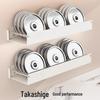 Yunshuang Stainless Steel Wall-Mounted Kitchen Spice Rack with 3 Seasoning Boxes