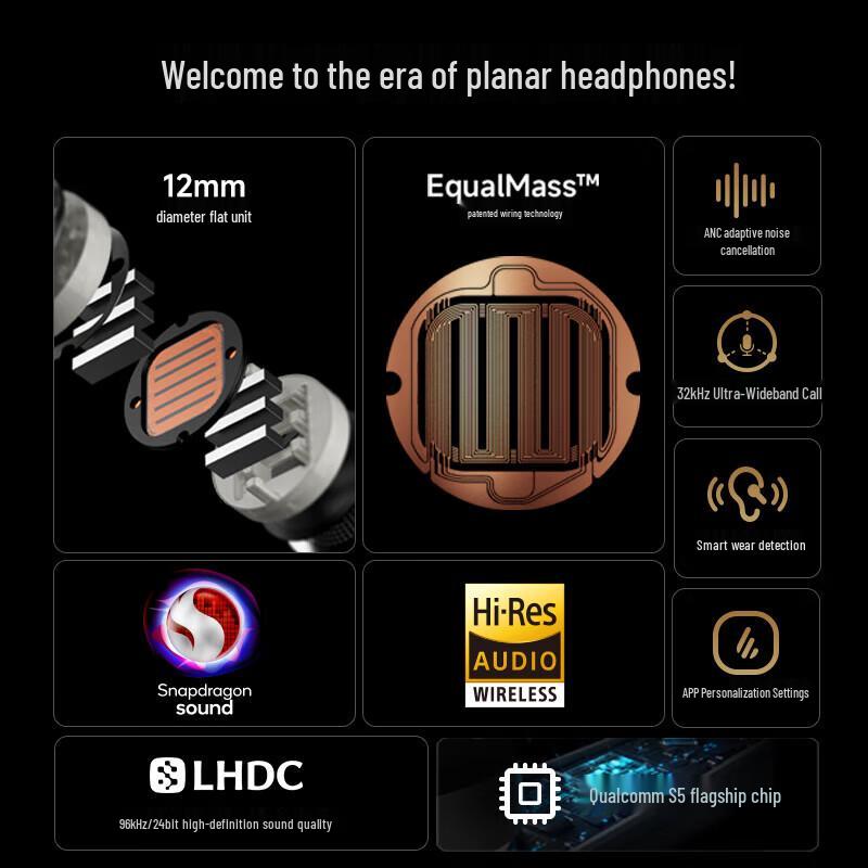 Edifier STAX SPIRIT S10 Planar Noise-Cancelling Headphones