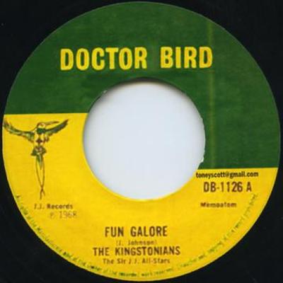 7inch Record KINGSTONIANS - Fun Galore / Crime Don't Pay DB1126 Doctor Bird 1968 UK Reggae, Ska & Dub