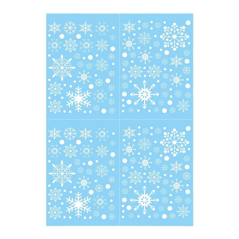 Double-Sided Snowflake Electrostatic Wall & Glass Sticker for Christmas Party Decorations