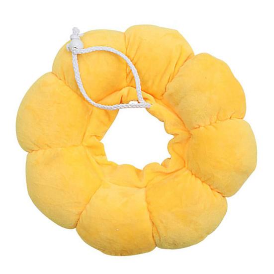 Adjustable Anti Bite Licking Wound Healing Safety Collar, Postoperative Cat Rehabilitation Collar, Sunflower Shaped Soft Filling Neck Cone