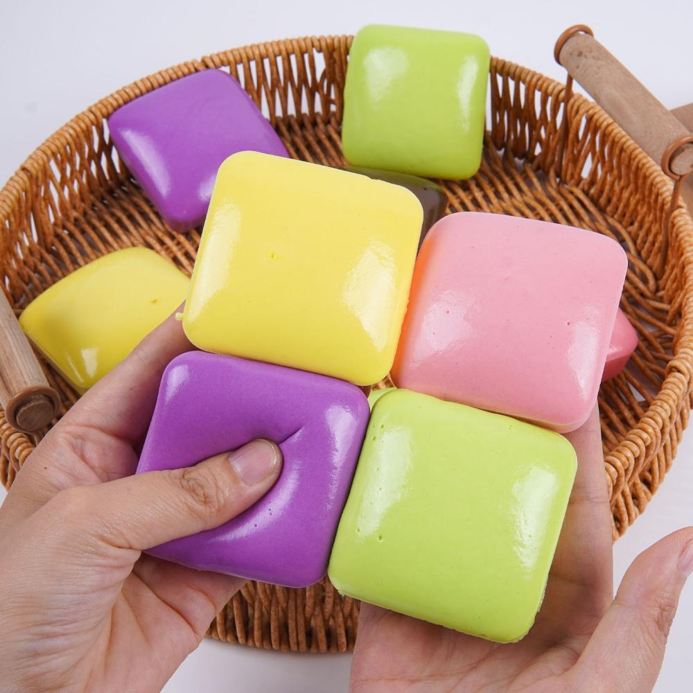 Simulation Square Bread Squeeze Toy Anxiety Relief Decompression Pinch Toy Office Gift