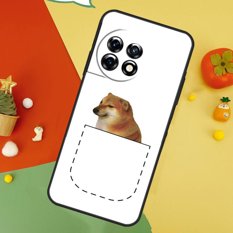 Cheems Doge Case For OnePlus 15 12 12R 13T 13R 13 11 9 10 Pro 10T 8T Nord 5 CE 2 3 4 Lite N20 N30 Cover
