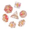 Cusdie Cute Mushroom Dice Set D&D 7Pcs D4 D6 D8 D10 D% D12 D20 DND Polyhedral Dice for Role Playing Game Table Games TRPG