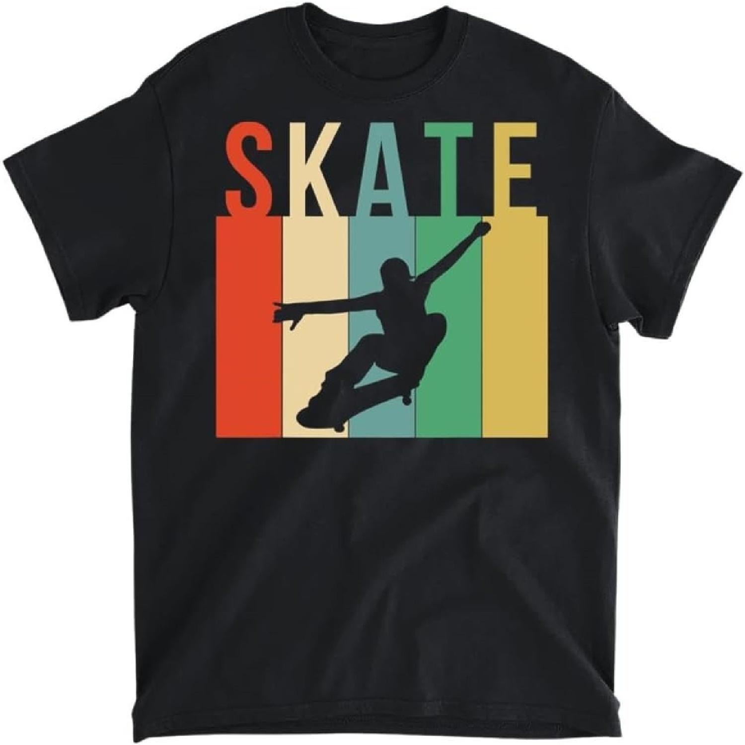 

Skaters Retro Skateboard Skateboarders Vintage Skateboard T-Shirt, Long Sleeve Shirt, Sweatshirt, Hoodie Unisex Adult Size Made in Canada XXXXXL чорний