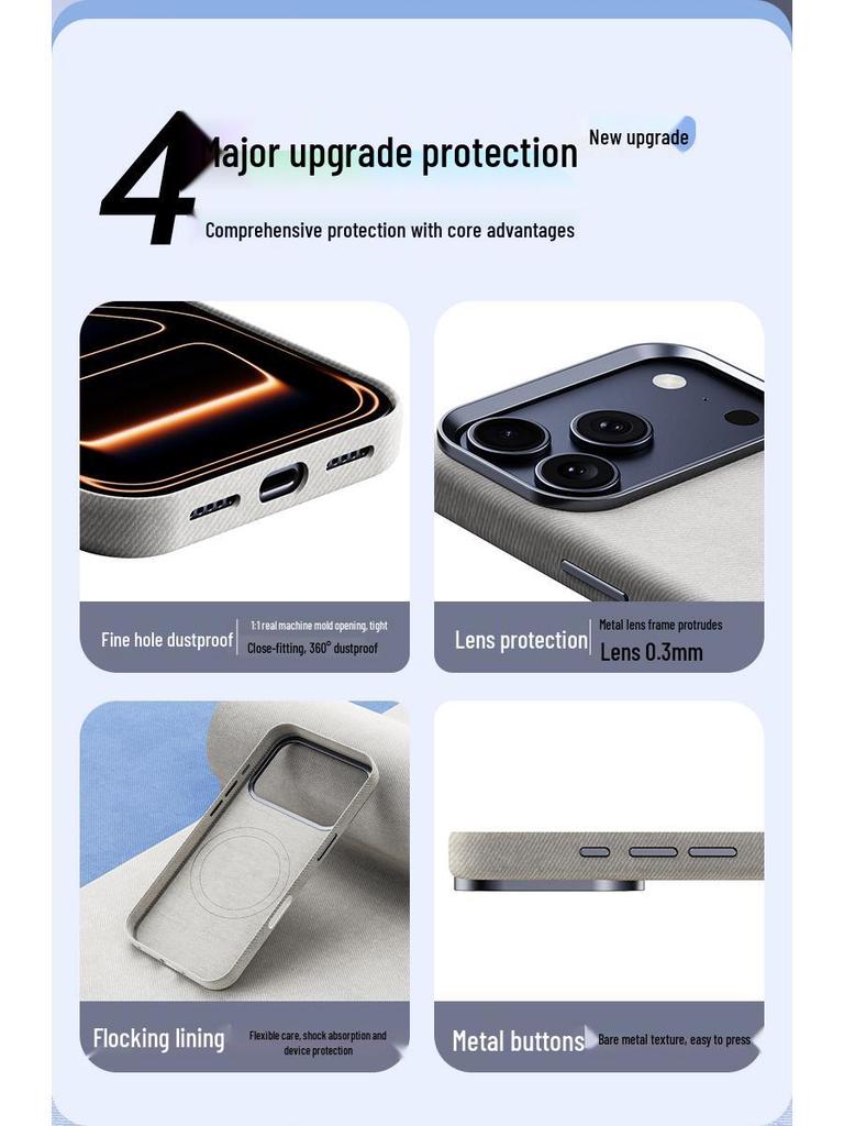 Leather Flannel Fashionable Case for iPhone 17 Series
