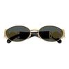 Versace Brand logo retro fashion design, plate and metal, oval sunglasses, same style for men and women, 0VE2299-100287-Black 56 - glasses case