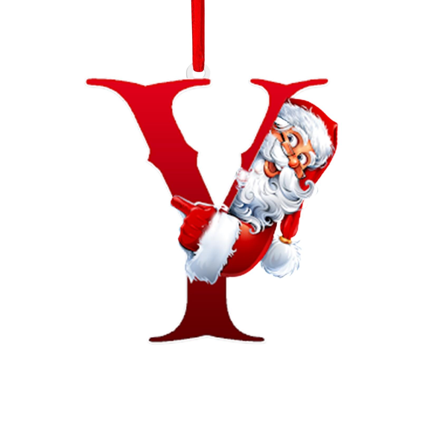 

Різдвяна ялинка з 26 буквами, яка висить персоналізованою різдвяною прикрасою з літерами One Size