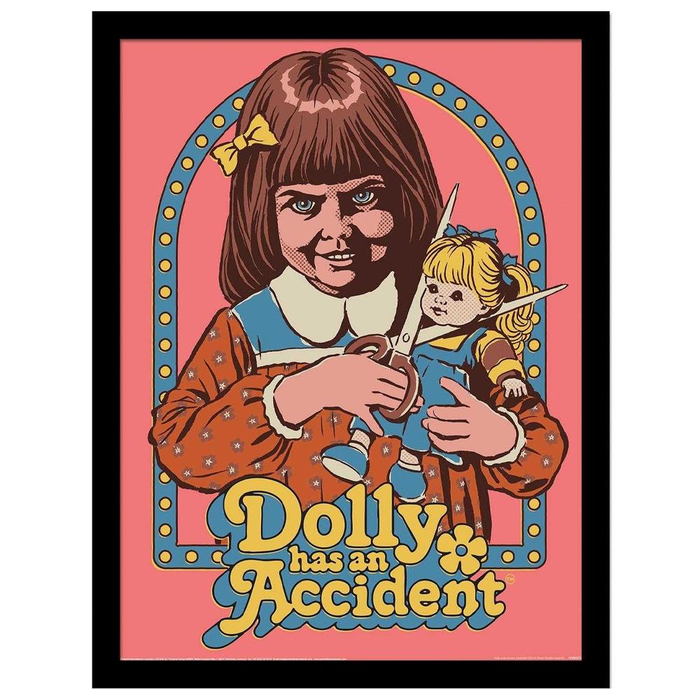 Steven Rhodes Dolly Has An Accident Framed Poster