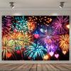 Heart Night Scene Photography Backdrop New Year Holiday Celebration Party Photo Booth Background Festival Studio Decor P
