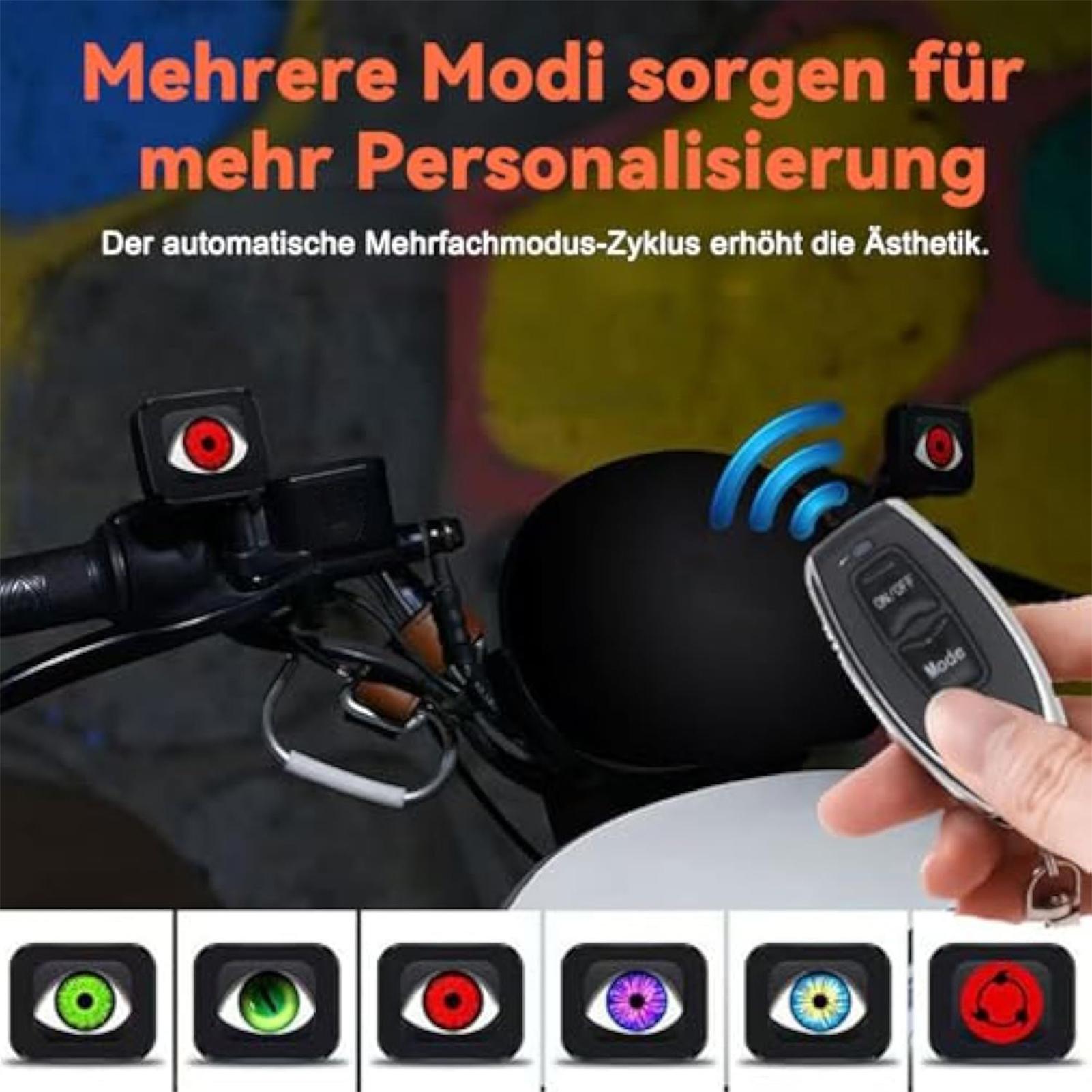 Мотоциклетные Глаза Светодиодные 12-36В Водонепроницаемые С Пультом Дистанционного Управления 6 Режимов Мотоциклетная Фара Сигнальные Огни Для Электровелосипедов China Mainland