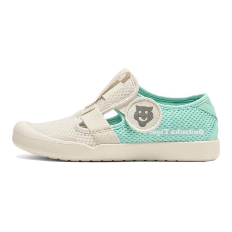 ONITSUKA TIGER Mexico 66 Comfortable Versatile Non-Slip Breathable Warm Low-Top Casual Shoes Kids Sneaker Gray Blue 1184A198-200