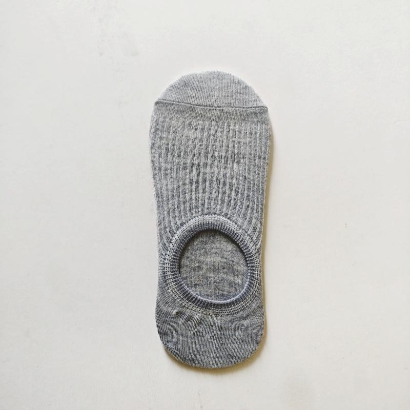 Frühlings- und Sommersocken, Damen Unsichtbare Kurze Socken, Dünne Flachmündige Silikon Anti-Rutsch und Nicht-rutschende Fersensocken, Einfarbige Socken