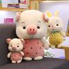 Fruit Pig Pineapple Strawberry Plush Toy Pig Doll Stuffed Animal Cushion