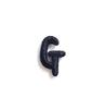 1.5cm Black Artistic Script Embroidered Letters Iron-On Patches - Set of 26