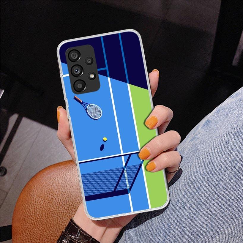 Tennis Sport Phnoe Case for Samsung Galaxy A17 A37 A57 A16 A26 A36 A56 A15 A14 A13 A55 A54 A53 A35 A34 A33 A25 A24 A23 A52 Galax