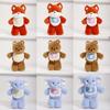 Bear Elephant Bib Rabbit Fox Plush Toy Stuffed Animal Doll Bedroom Decoration