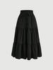 European Fashion Knot Waist Pleated Skirt