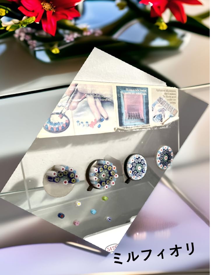 [Italy Beautiful Accessory] Venetian Glass Millefiori Watch for Women / Imported from Murano, Italy / Murano Glass [Parallel Import]