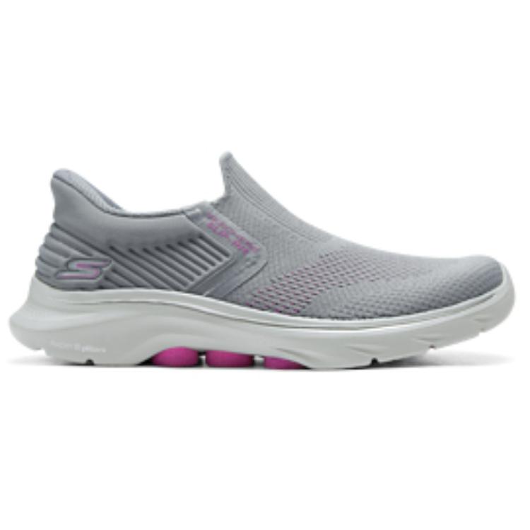 Skechers Go Walk Scarpe Casual Slip-On Basse Comode da Donna Sneakers Grigio Rosa 125246-GYHP