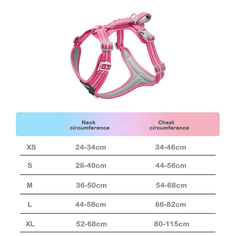 

Dog Harnesses Leash Vest With Refletive Strap Pet Chest Pet Dog Training Harness for Medium and Large Dogs Explosion Proof XS