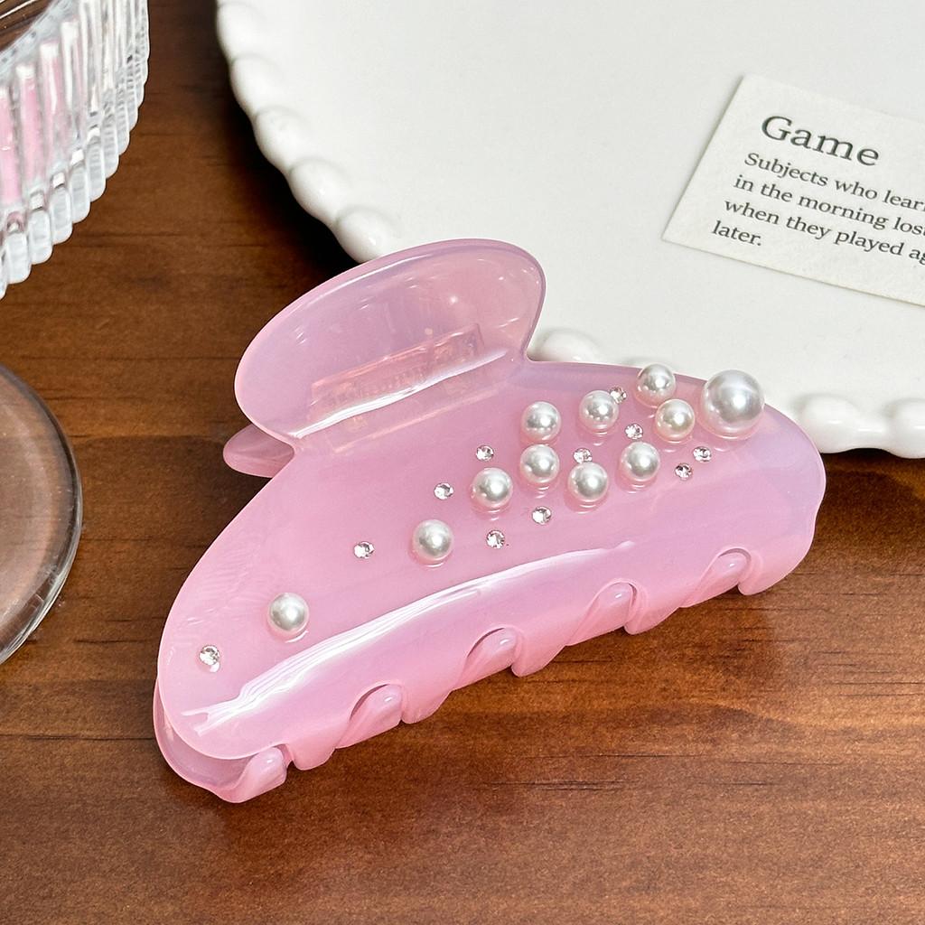 

Elegant And Versatile Doweisi Pearl Embellished Hair Claw Clip For Women 2024