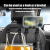 Multifunctional 4 In 1Car Seat Back Hook Double Head Phone Hanger Headrest Hanging Bag Storage Hanger Car Interior Accessories