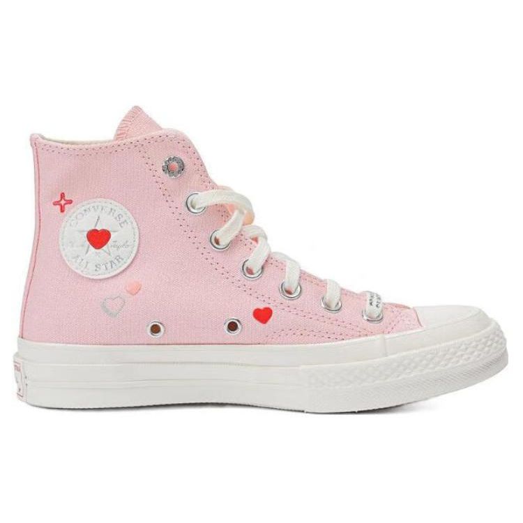 Converse Chuck 70 High Y2K Heart Women Sneakers Pink Donut-Glaze Egret A09113C