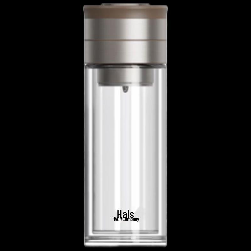 HAERS Double-Layer Tea Infuser Glass Bottle