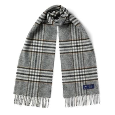 ABRAHAM MOON Merino Wool Muffler 25cm - Harrison Natural