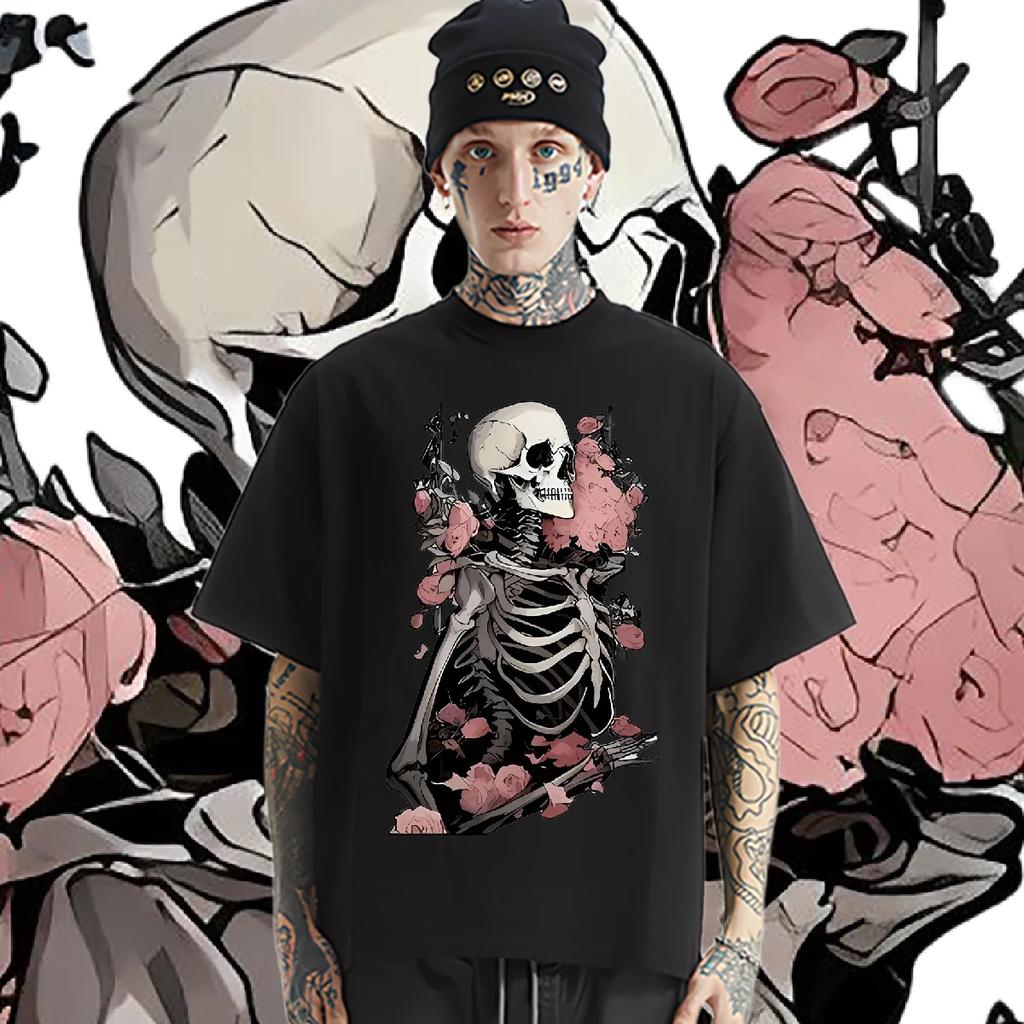 2024 New Loose Round Collar American Retro T-shirt Unisex Causal Soft XXXL Clothes Commemorative Hot Sale Quick-Drying Tshirt