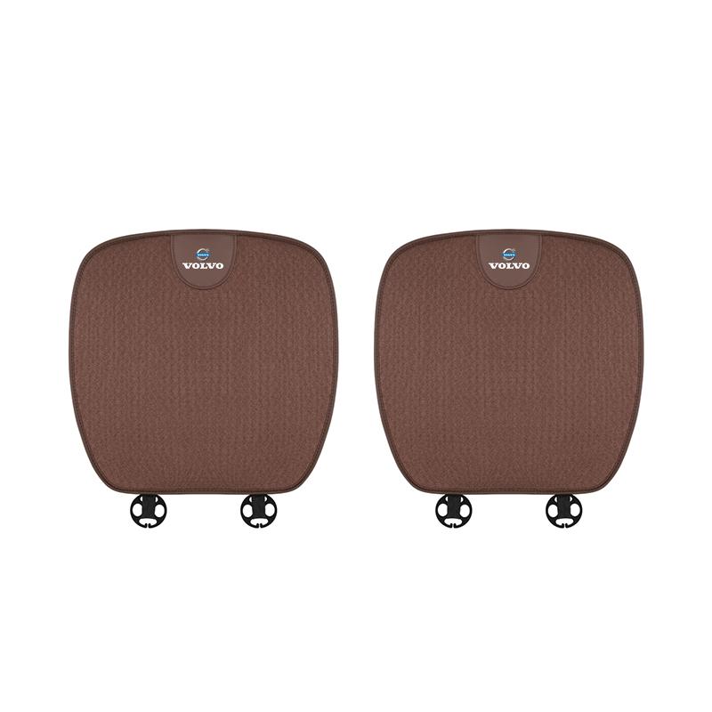 1/2 Stuks Autostoel IJszijde Kussen Lendensteun Decoratieve Accessoires Voor Volvo XC60 S60 V40 V50 V60 S80 S40 C30 AWD C70 S40 S60 S80