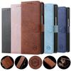 Flip Leather Cards Solt Wallet Phone Case For Samsung Galaxy Z Fold 6 5 4 3 5G Fold5 Fold4 Kickstand Business Book Pocket Cover