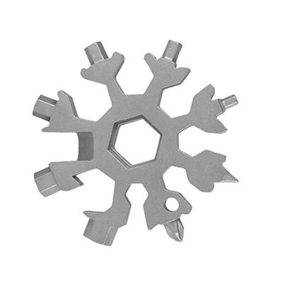 18 In 1 Stainless Steel Snowflake Multi-tool Screwdriver Wrench Spanner