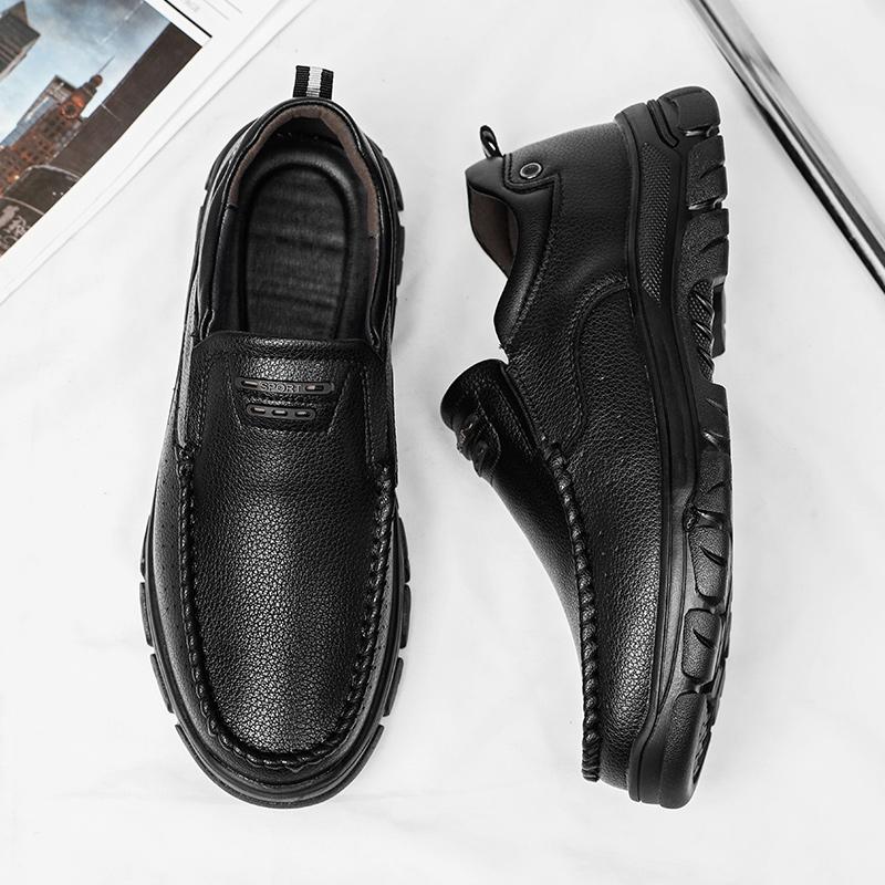 Fashion Genuine Leather Shoes For Man Leather Casual Shoes Fashion Business Oxford Shoes High Quality Designer Work Shoes
