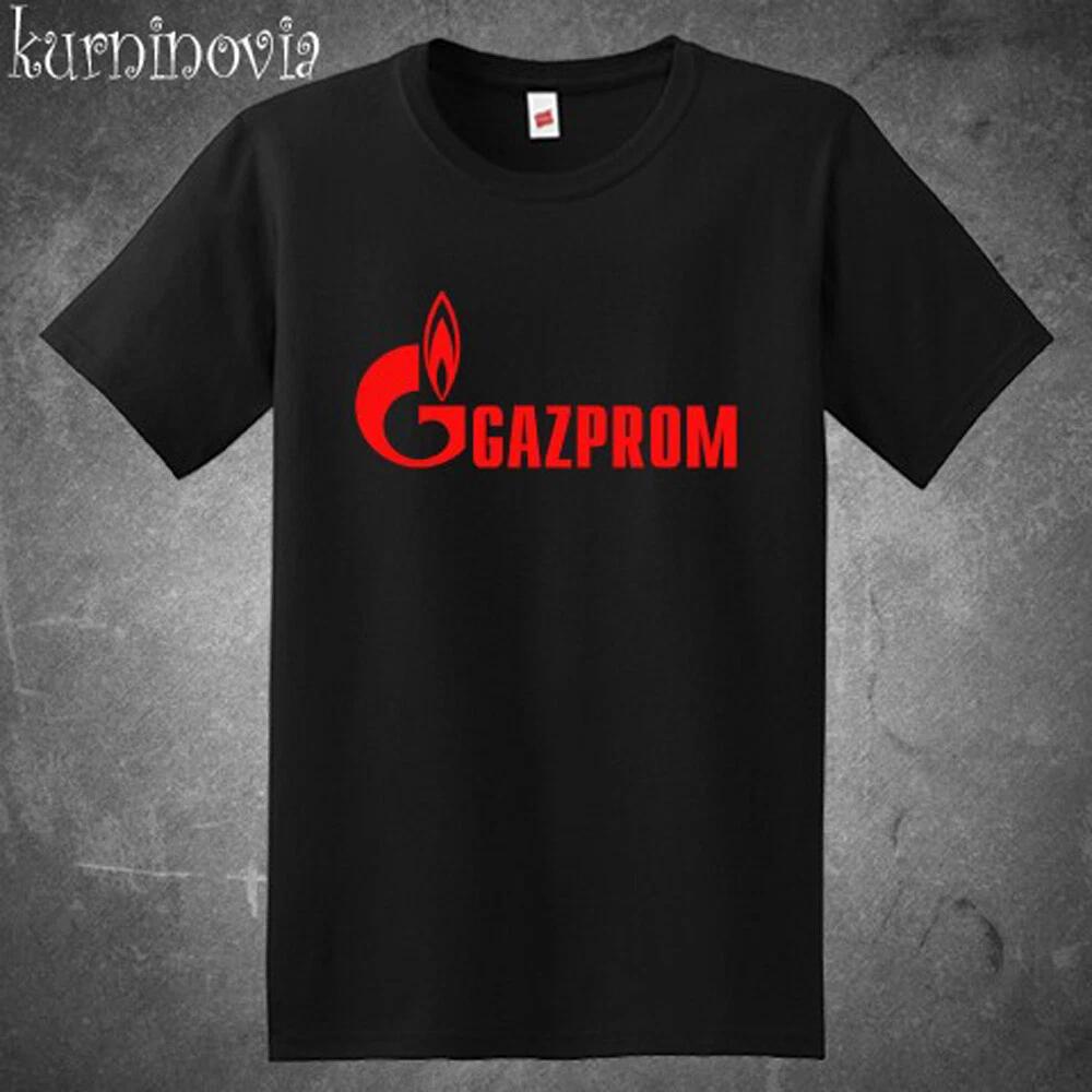 Gazprom Russian Oil Company Men s Black Size S to 5XL XL