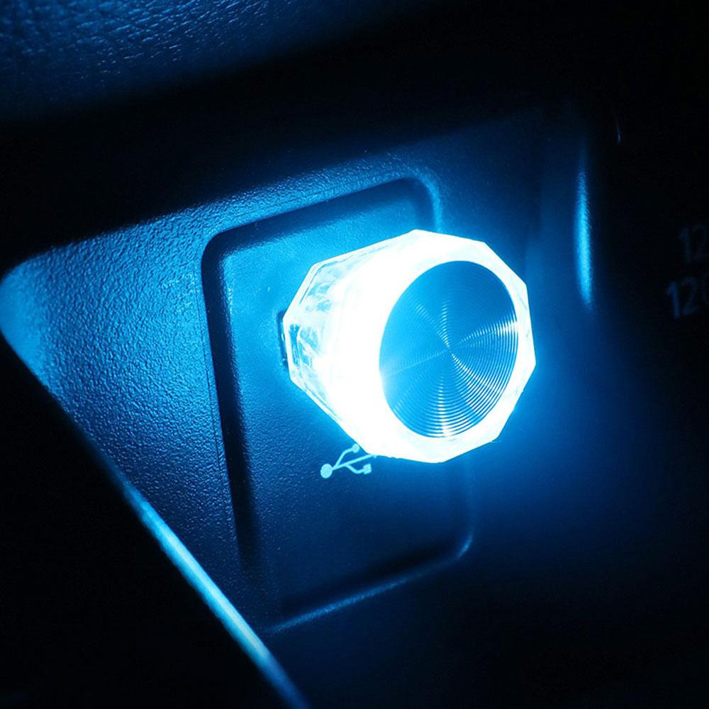 Universal Mini USB Light LED Modeling Car Ambient Light Neon Interior Light Car Jewelry Neon Atmosphere Ambient Lamp Accessories