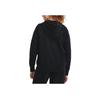 Under Armour Casual Loose Zipper Hoodie Solid Color Women Hoodies Black 1379497-001