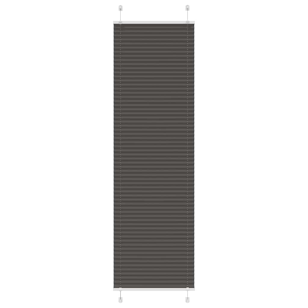 Zwarte Plisségordijn 60X200 Cm Stofbreedte 59,4Cm