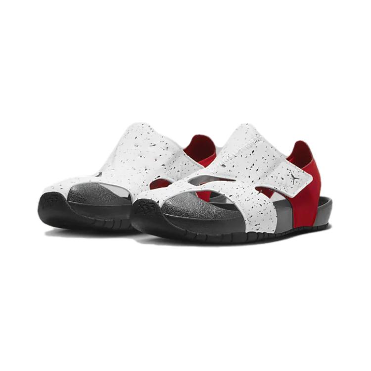 Jordan Flare PS White Gym Red Black Sandals CI7849-106