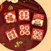 6pcs Blessings Printing Lucky Money Bag Solid HongBao Cartoon Red Packet  Year of The Snake