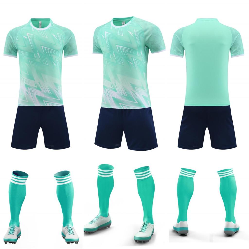 Fußballtrikot Set Herren und Damen Sportbekleidung Kurzarm Schnelltrocknend Wettkampftrikot Teambuilding Trikot Trainings trikot