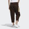 Adidas Originals Side Color Block Pocket Nine-Point Cargo Knit Sports Pants Women Pants Coffee HK0487
