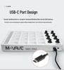 RGB Backlit MIDI Controller Drum Pads with Mixer and Rhythm Keyboard