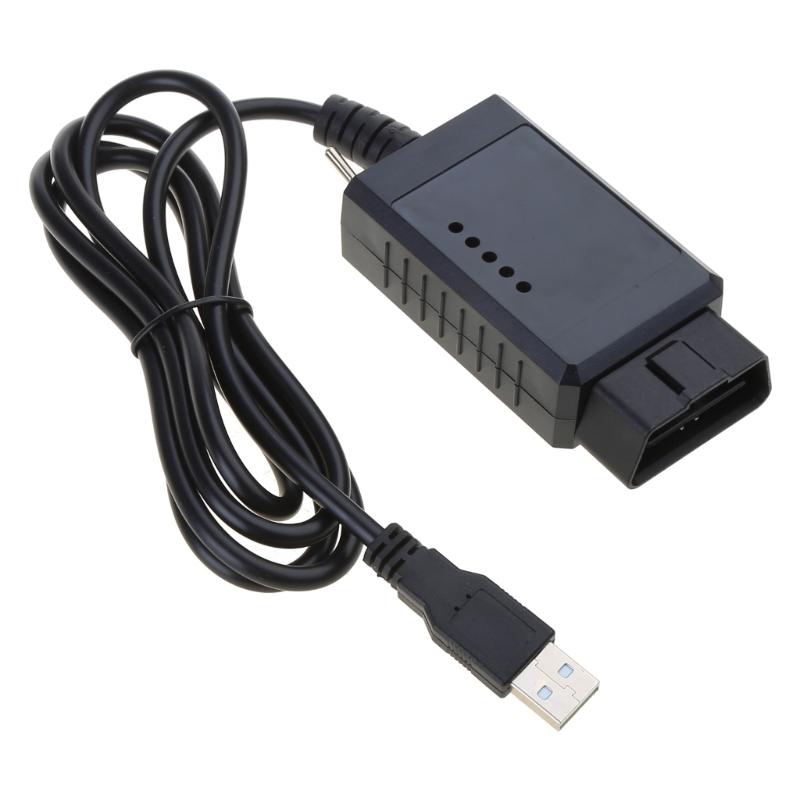Car Auto OBD2 Diagnostic Tool Elm 327 USB Chip Code Reader Hs CAN/MS CAN Switch with Switch to Hide CH340T Car
