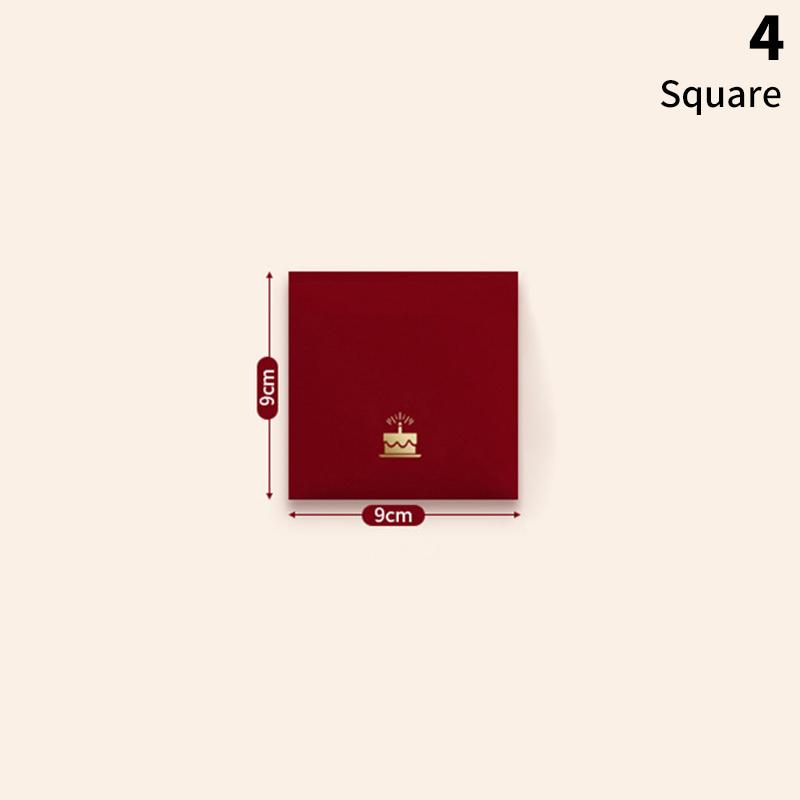 6 Stück/Packung Chinesischer roter Umschlag Jahr Frühlingsfest Kinder Glücksgeld-Umschläge Rotes Päckchen Geschenkumschlag Rote Tasche