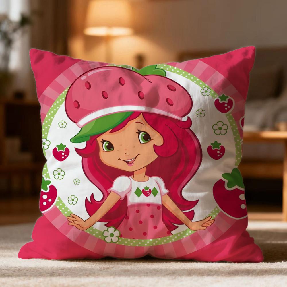 

Hot SStrawberry Shortcakees Cushion Cover Soft Washable Pillow Case Multi-Scene for Couch Bed Travel Office Use 30cmx30cm